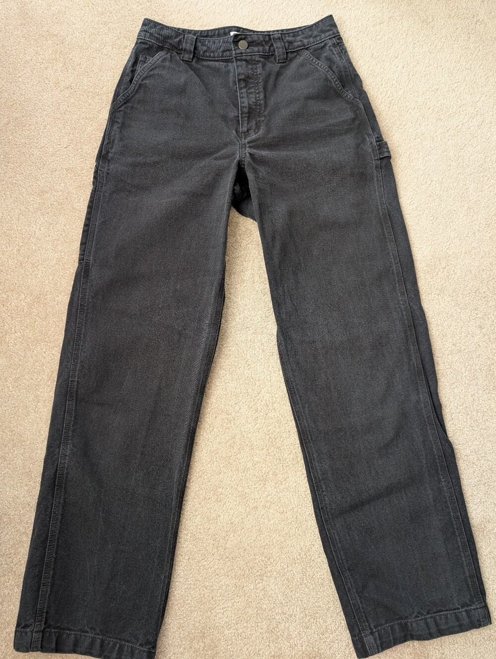 TNA Relaxed Straight-Leg Cargo Jeans indigo